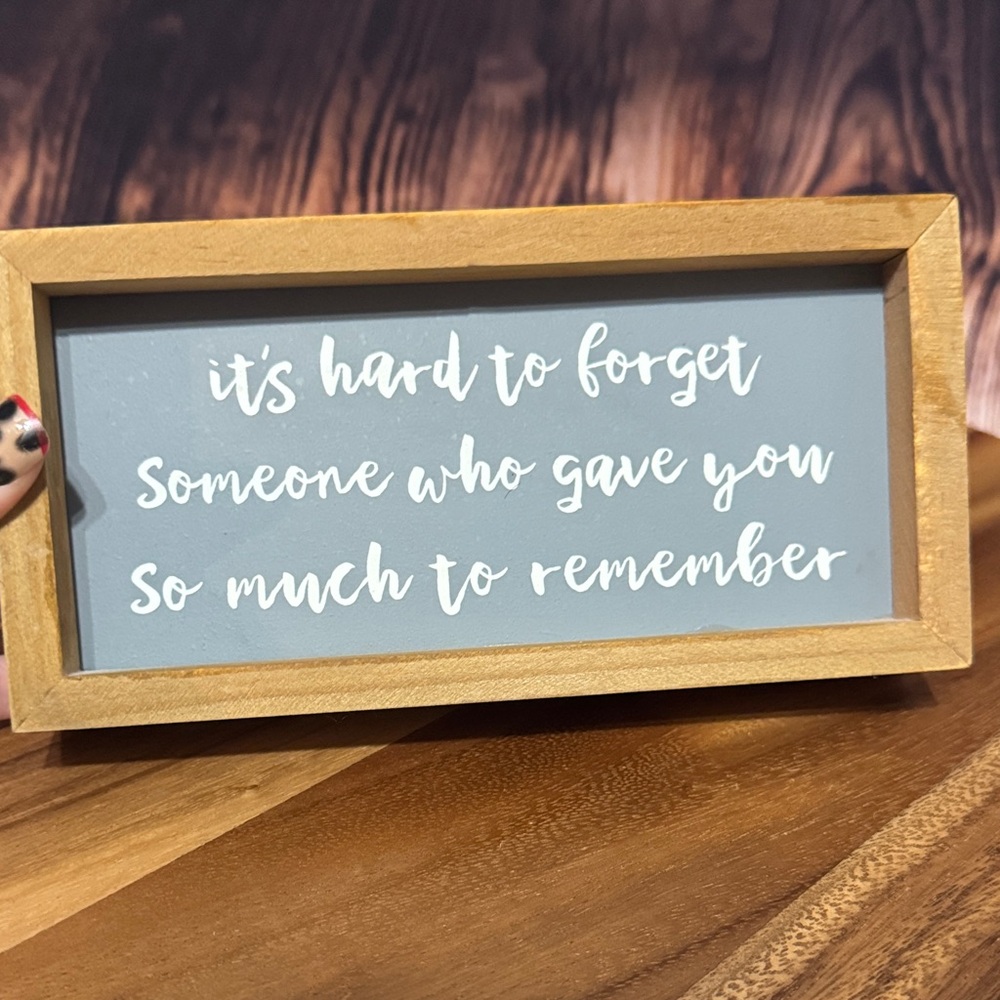 Inspirational Gray and Brown Quote decor